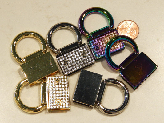Strap Edge Connectors - 1" - Gold, Silver, & Iridescent