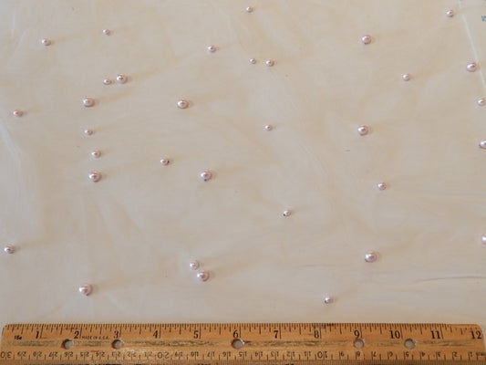 Pearly Tulle - Beaded - Multiple Colors