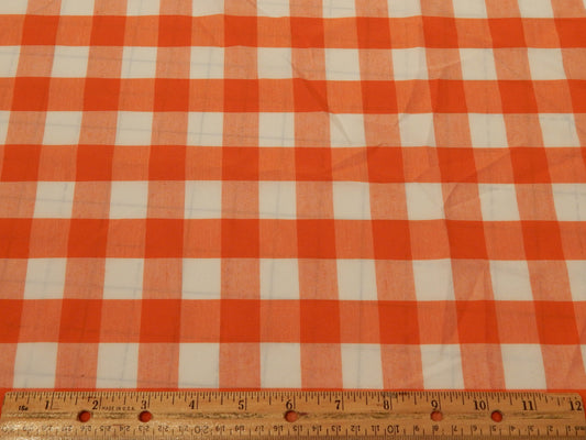 Gingham - Orange Large