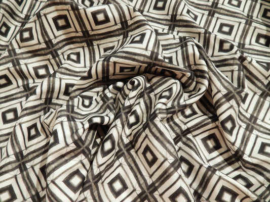 Shibori Square - Black - Organic Double Gauze - Paintbrush Studios