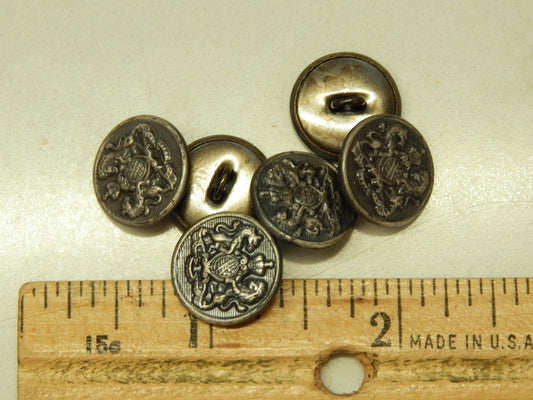 Nickle Coat of Arms Buttons