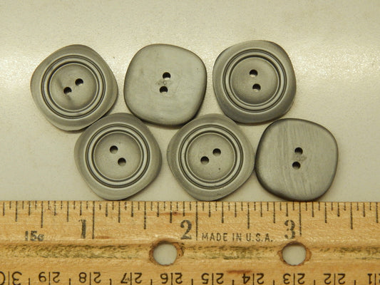 Shimmery Square Grey Buttons