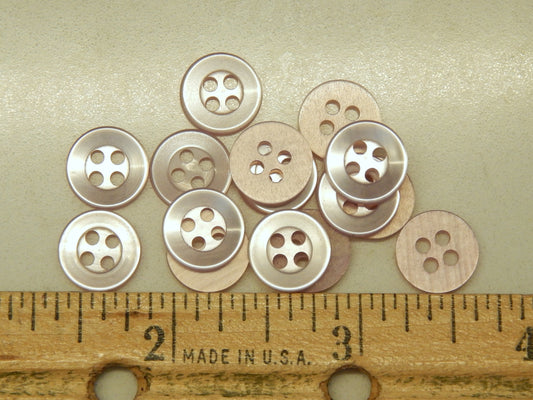 Shiny Lavender Shirting Buttons