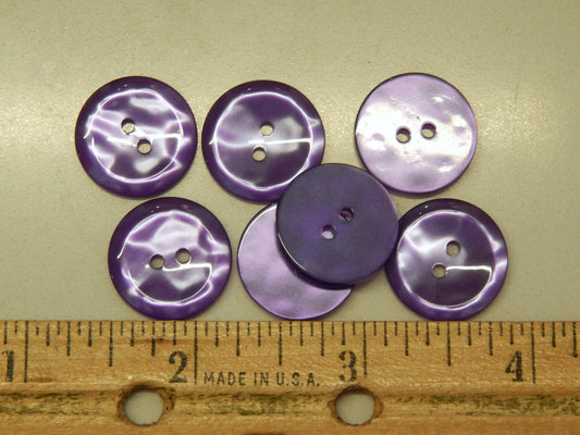 Glassy Purple Buttons