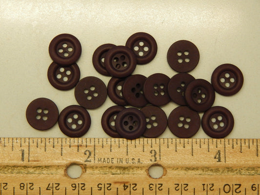 Darkest Maroon Shirting Buttons