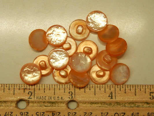 Peachy Opal Buttons