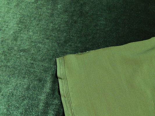 Telio Dark Green Stretch Velvet