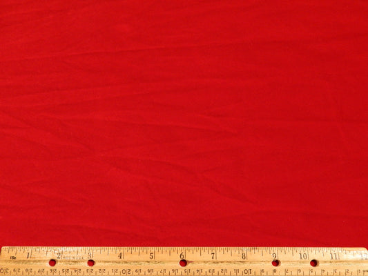 Santa Red Cotton Velveteen