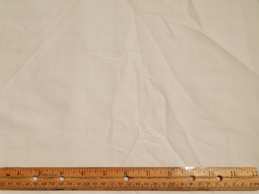 White Linen/Cotton Blend Shirting - REMNANT SALE