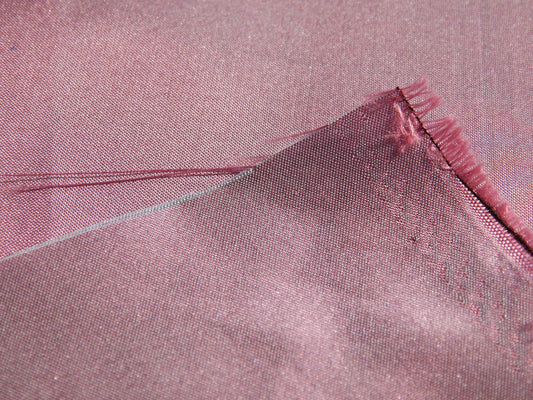 teal and pink lavender two toned 100% silk fabric