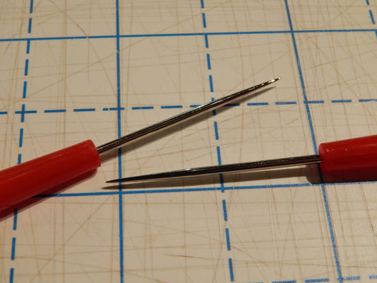 mini sewing awl for thin silks and fabrics