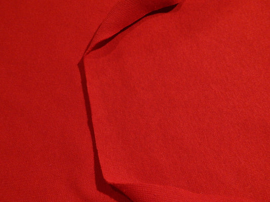 Thick red ribbing fabric for sweatshirts bands and cuffs
