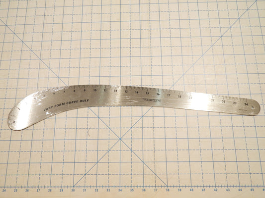 metal patternmaking hip curve ruler