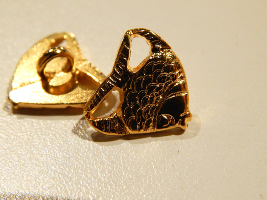 Gold Fish Shank Buttons