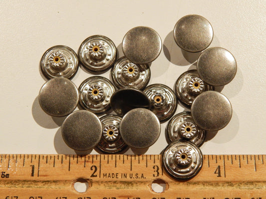 Burnished Nickel Jeans Button
