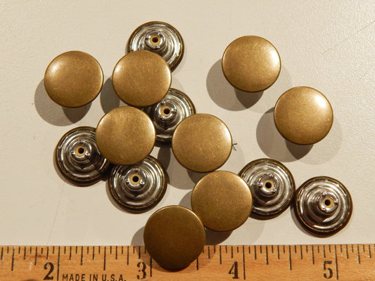 Burnished Brass Jeans Button