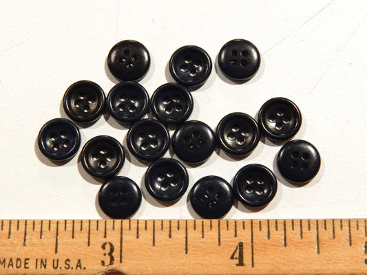 Small Navy Corozo Shirt Buttons