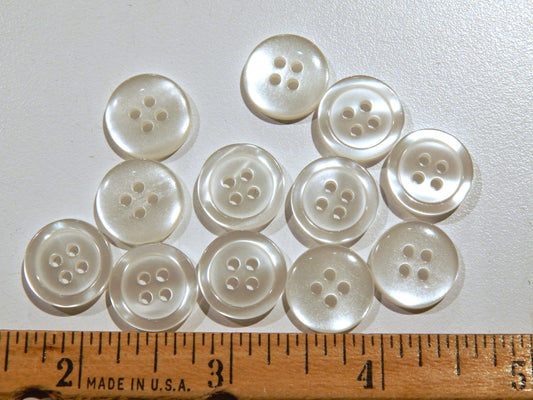 White Pearl Shirt Buttons