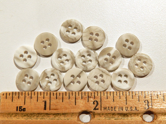 Streaky Light Grey Shirt Buttons