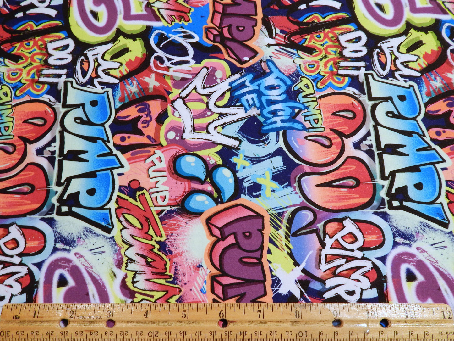 Graffiti Pop Swim/Activewear Knit