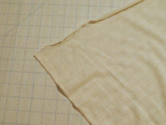 Metallic Stripe Cream Wool Jersey