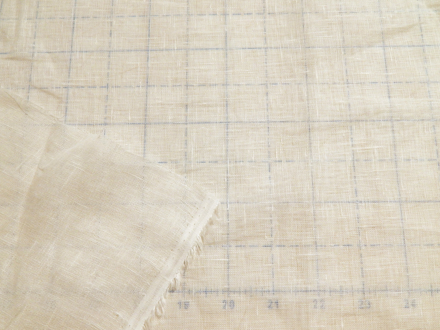 Lightweight White Linen Shirting