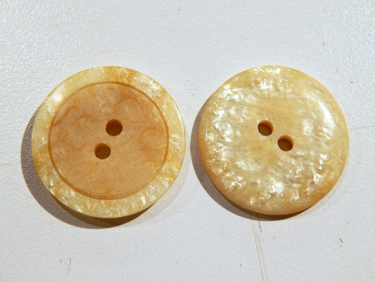 Italian Natural Quartz Buttons - 7/8"