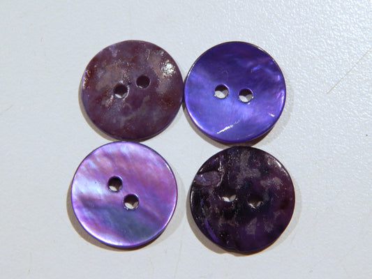 Violet Agoya Shell Buttons