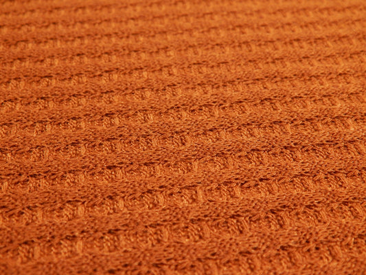 Rusty Brown Waffle Knit