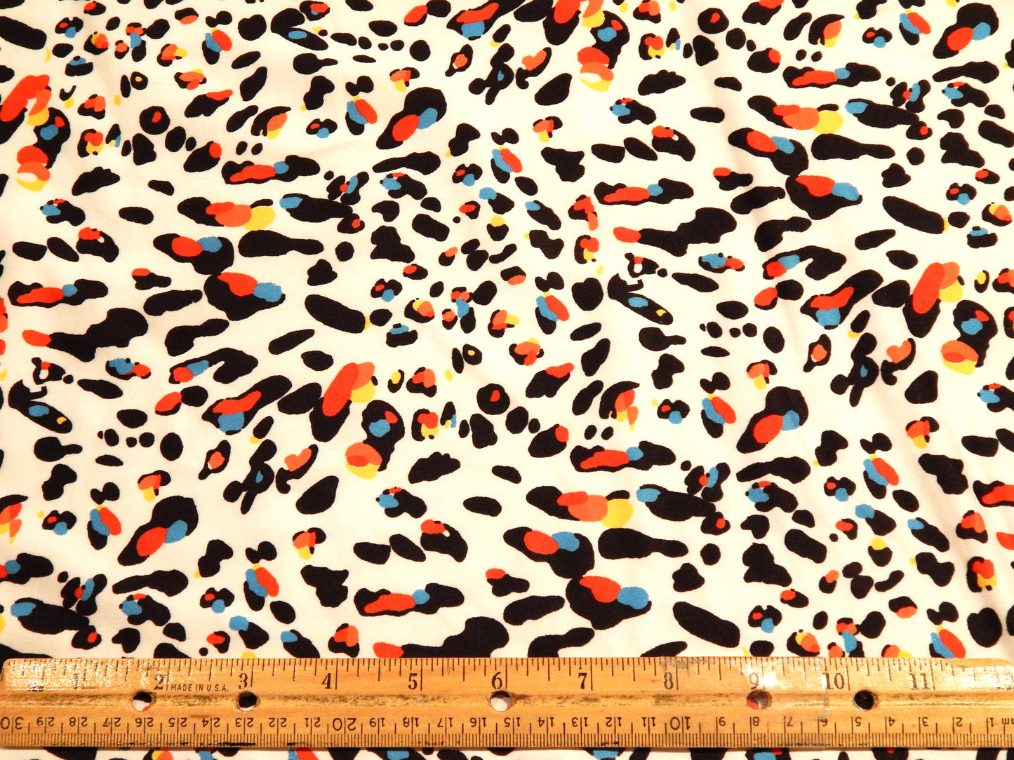 3D Cheetah Print Double Brushed Jersey Knit