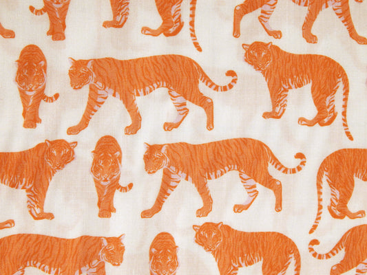 Pieces of India: Bengal Tigers - Rayon Challis - Paintbrush Studios