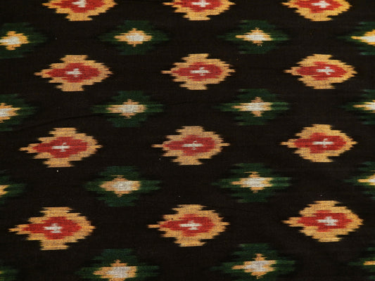 Jamaican Diamonds Cotton Ikat - Hand Dyed and Woven in India
