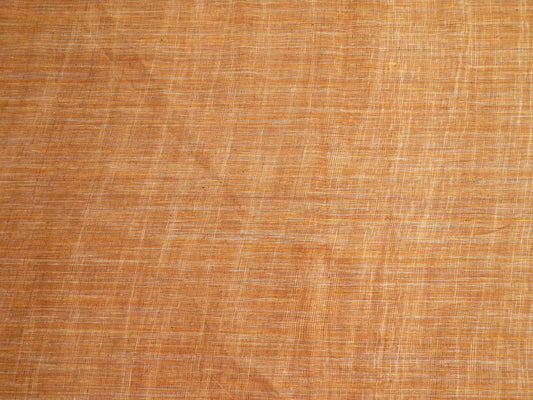 Pecan Brown Slubby Cotton - Hand Dyed and Woven in India - REMNANT SALE
