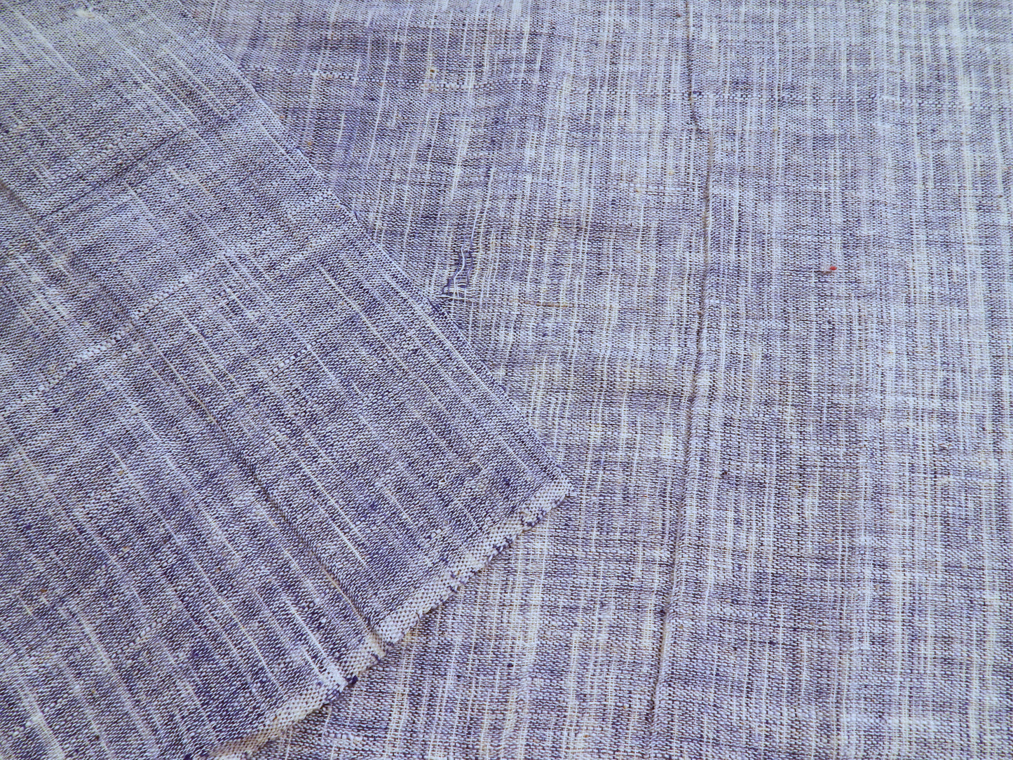 Denim Blueberry Slubby Cotton - Hand Dyed and Woven in India