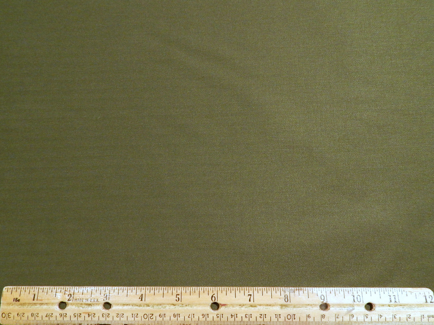 Olive Venetian Herringbone Twill