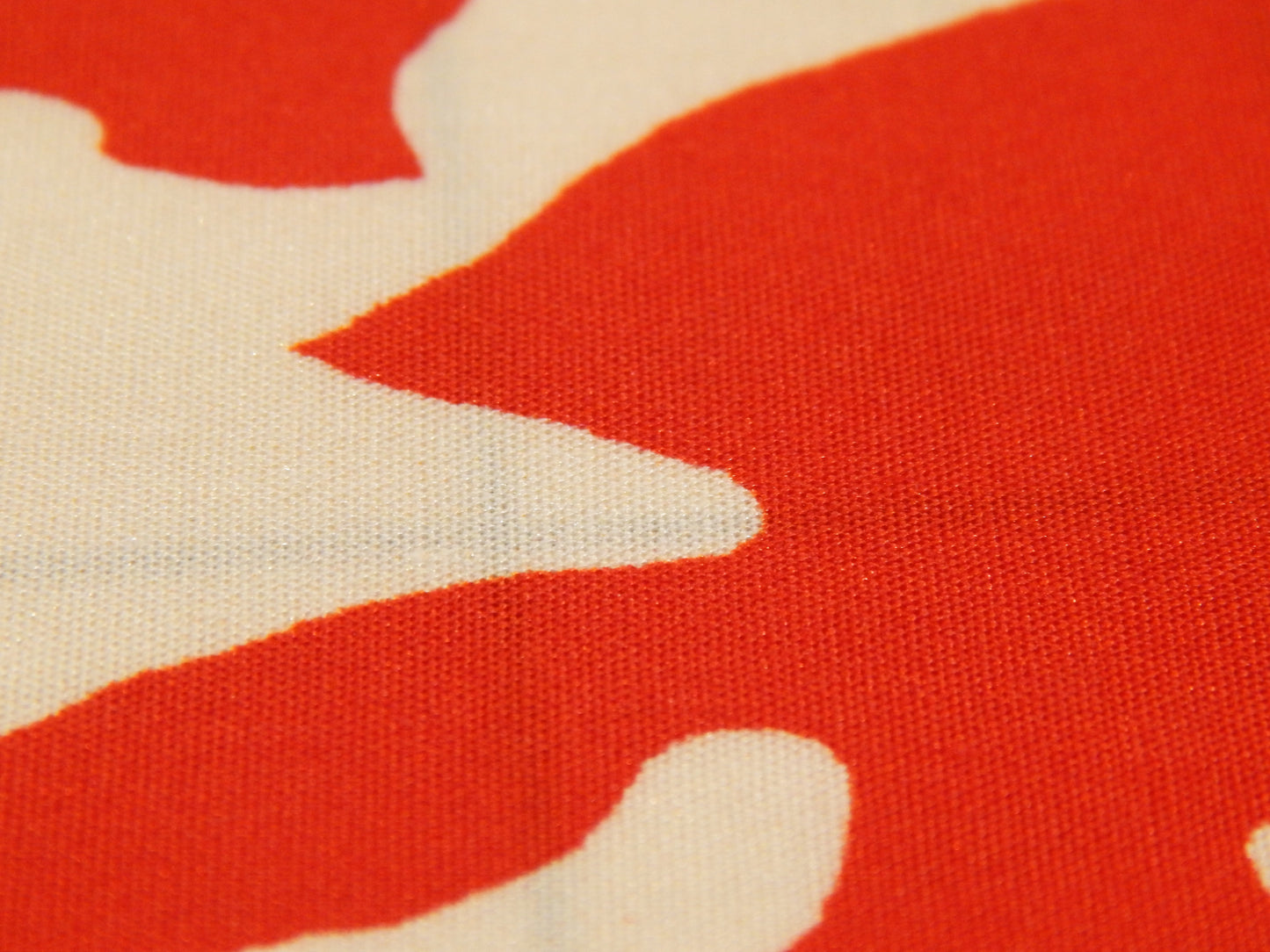 Red and White Floral Cotton Lawn