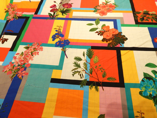 Flowers in Art Major Stretch Cotton Sateen