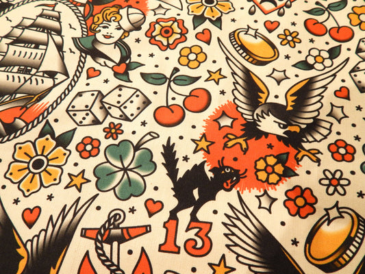 Timeless Tattoos Organic Cotton Canvas - Paintbrush Studios