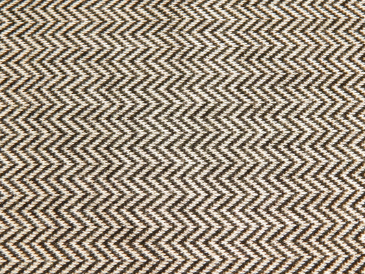Chevron Black & Cream Double Knit