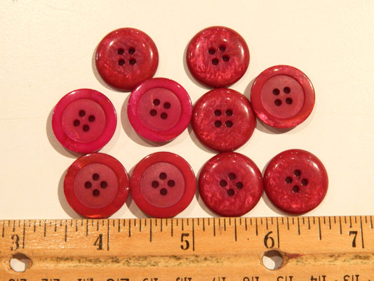 Italian Fuchsia Quartz Buttons
