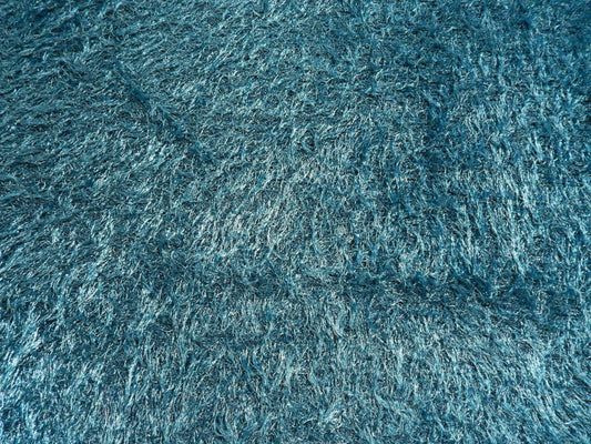 Teal Shaggy Sweater Knit