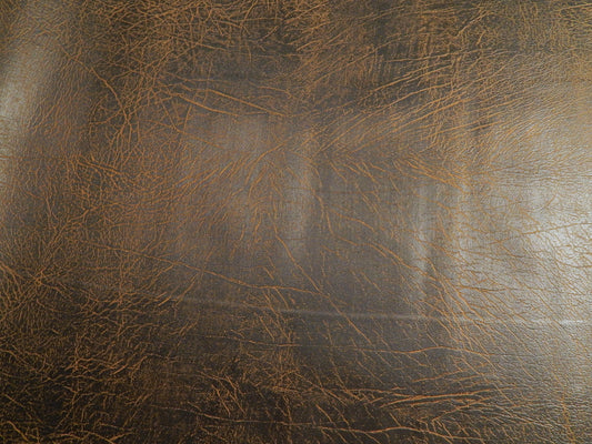 Brunette Brown Distressed Faux Leather
