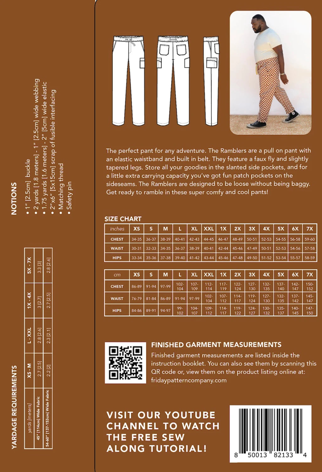 Rambler Pants - Friday Pattern Company - Men's