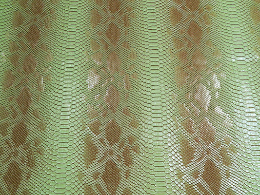 Poisonous Green Snakeskin Vinyl