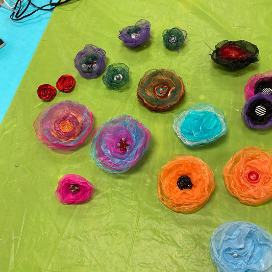 Organza Flowers Class with Liza MacKinnon!