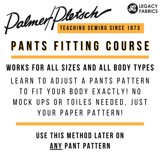 paper pattern pants fitting course
