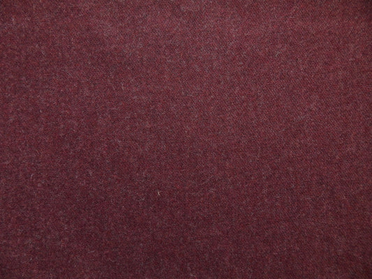 Burgandy Thick Soft Wool Fabric