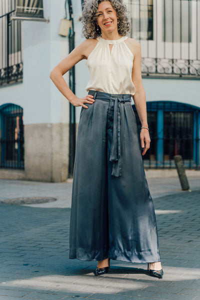 Cannes Wide Leg Trousers - Liesl + Co