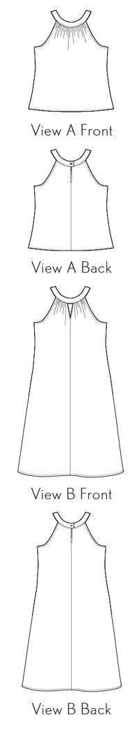 Sintra Halter Top and Dress - Liesl + Co