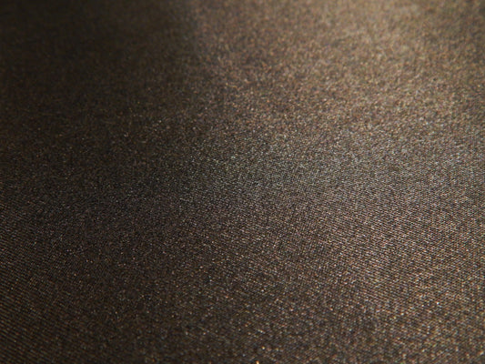 close up of black 100% silk double faced organza